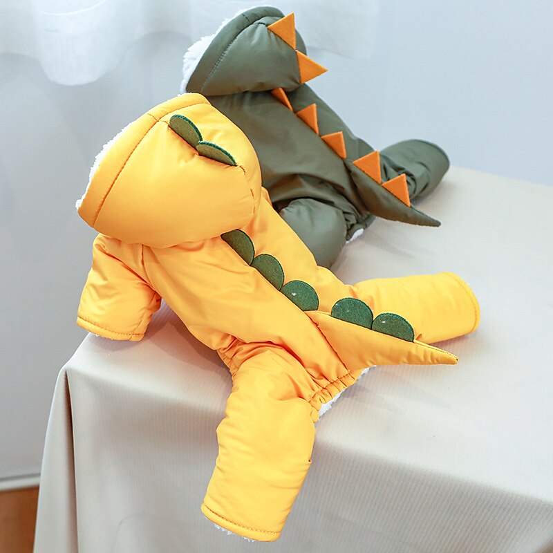 Dog Cat Costume Jumpsuit Dinosaur Cute Adorable Winter Soft Comfortable Dailywear Casual Daily Husky Labrador Alaskan Malamute Golden Retriever Dalmatian3