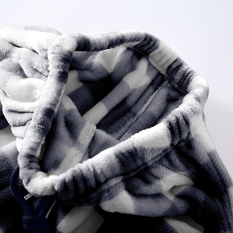 Women's Pajamas Pants Nighty Pjs 1 PCS Grid / Plaid Fashion Simple Comfort Party Home Bed Flannel Warm Breathable Long Pant Elastic Waist Print Pocket Fall Winter Home Outfits 20