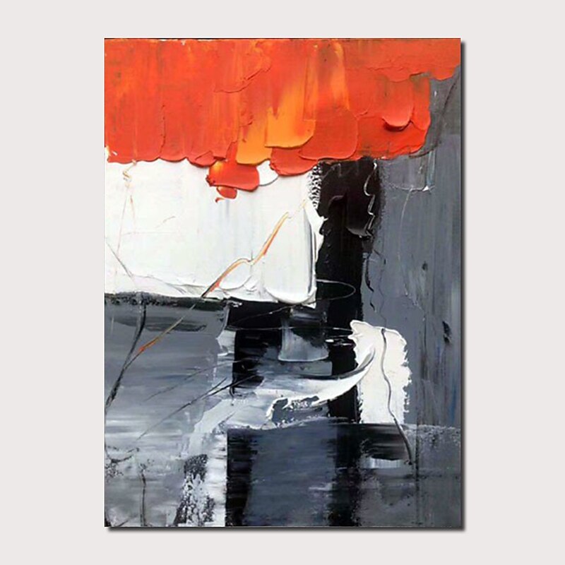 Handmade Oil Painting Canvas Wall Art Decor Abstract Knife Painting Landscape Black For Home Decor Rolled Frameless Unstretched Painting3