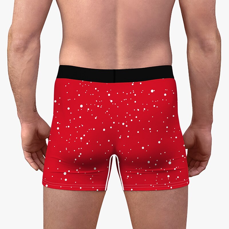 Christmas Gift Boxer Briefs Underwear Men's Christmas Adults Christmas Carnival Masquerade Christmas Eve Christmas Party3