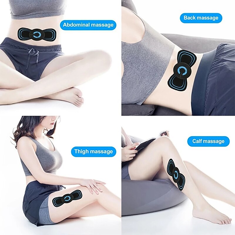 Portable Neck Body Massager Microcurrent Muscle Relief Pain Mini Electric Convenient Intelligent Cervical Massage Stickers Meridian Massager3