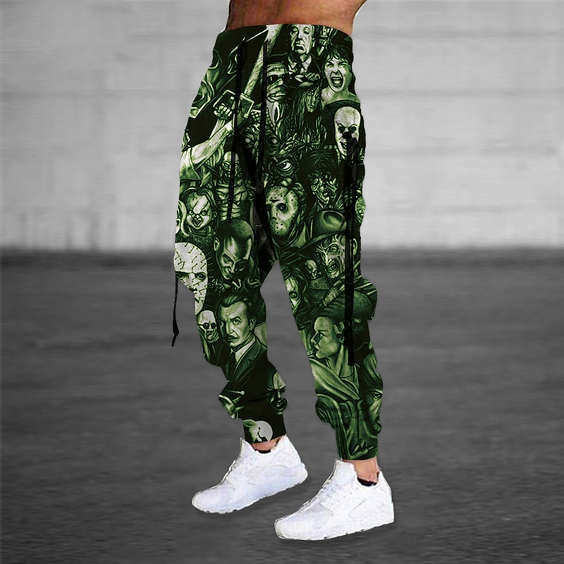 Men's Sweatpants Joggers Trousers Drawstring Side Pockets Elastic Waist Graphic Prints Comfort Breathable Sports Outdoor Casual Daily Cotton Blend Terry Streetwear Designer Black Purple Micro-elastic4