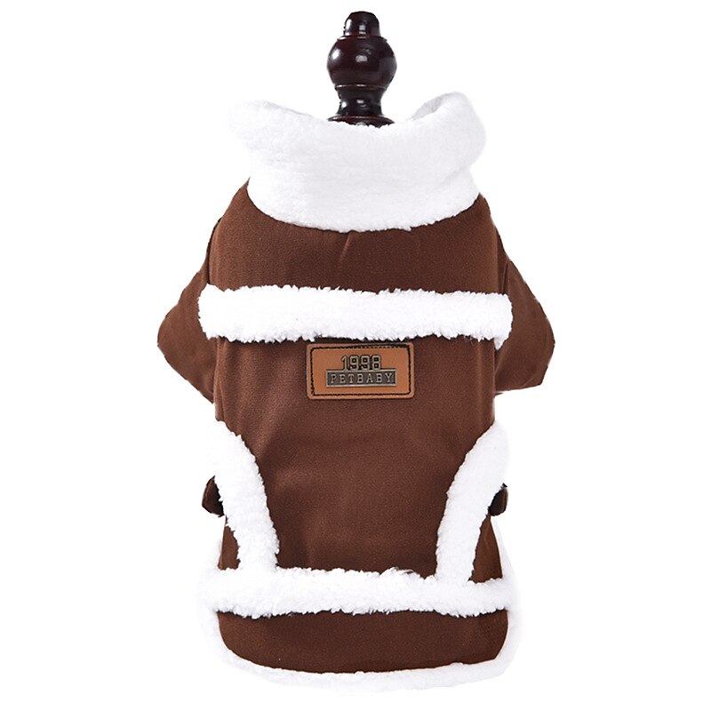 Dog Cat Coat Jacket Vintage Adorable Stylish Leisure Winter Warm Soft Washable Comfortable Outdoor Casual Daily Walking Dog Clothing for Bichon Frise Pomeranian Baby Pet Papillon Small4