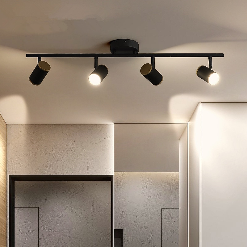 Front Mirror Lamp LED Bathroom Wall Lamp Black And White Simple 3 Head Adjustable Cloakroom Corridor Porch Lamp2