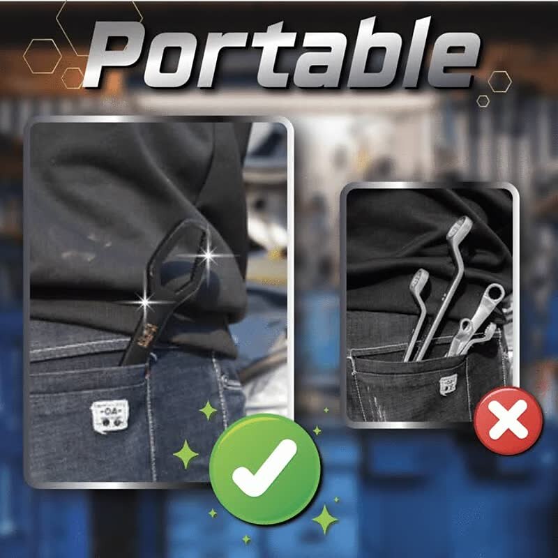 Universal Double Head Plum Wrench Tool Multifunctional Double Head Self-tightening Glasses Adjustable Wrench For Car Repair4