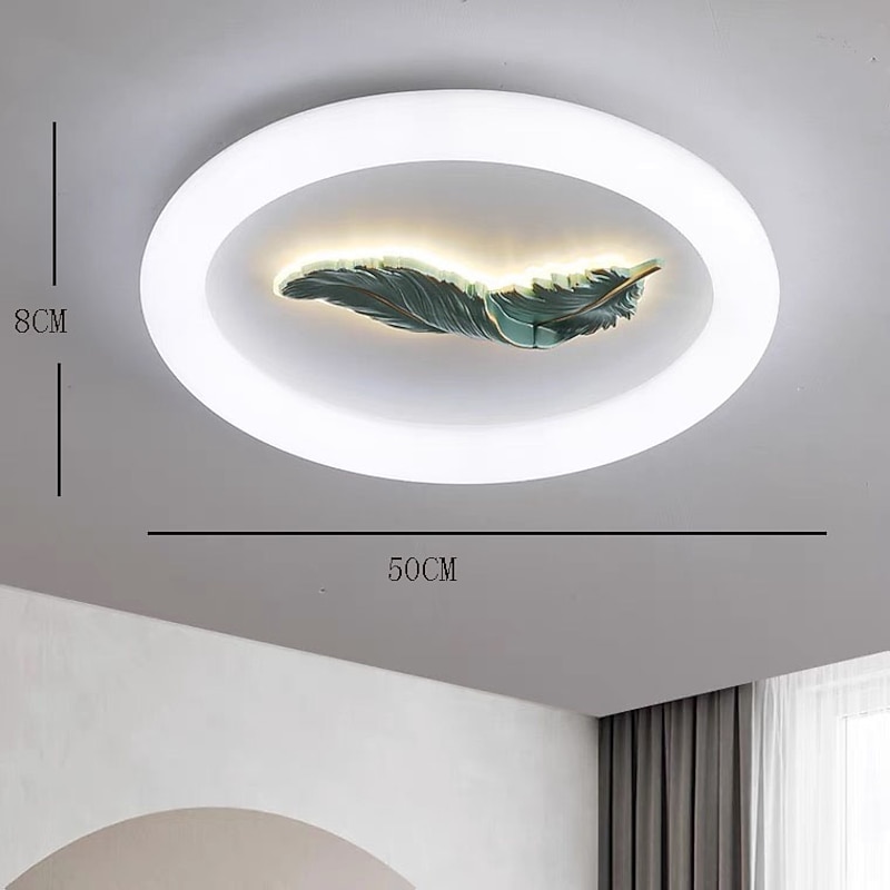 50cm Circle / Round Design Ceiling Lights Acrylic Painted Finishes LED 220-240V3