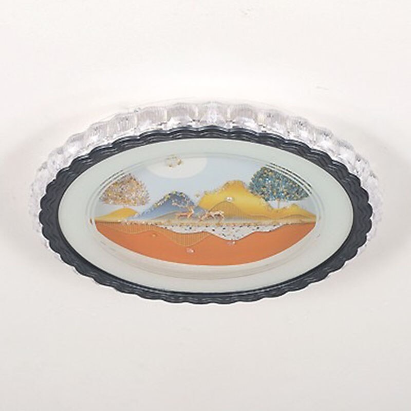 50cm Circle / Round Design Ceiling Lights Metal Painted Finishes Modern 220-240V4