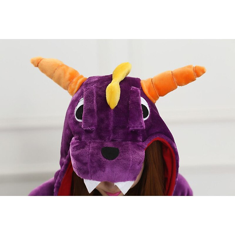 Kid's Adults' Character Nightwear Onesie Costume Dragon Onesie Pajamas Kigurumi Pajamas For Men and Women Boys and Girls Carnival Cartoon4