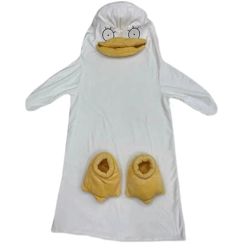 Adults' Animal Nightwear Wearable Blanket Hoodie Duck Onesie Pajamas Kigurumi Pajamas Funny Costume For Men and Women Christmas Carnival Masquerade Cartoon4