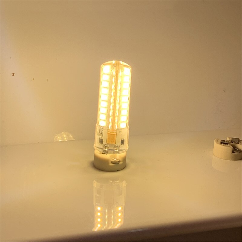LED Corn Lights 4pcs Optional G4  GY6.35 7W 72LED Beads SMD 2835 Silica Gel 700 lm Warm White White Crystal Chandelier Bulb  Lighting Source  AC/DC12V3