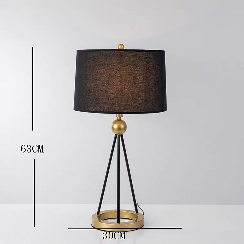 LED Table Lamp Fabric Shade Iron, 5W 24.6" Desk Lamp for Living Room Office Bedroom Bedside Table Lamp Simple Modern Decorative Study Living Room Romantic Warm Iron Fabric Night Light4