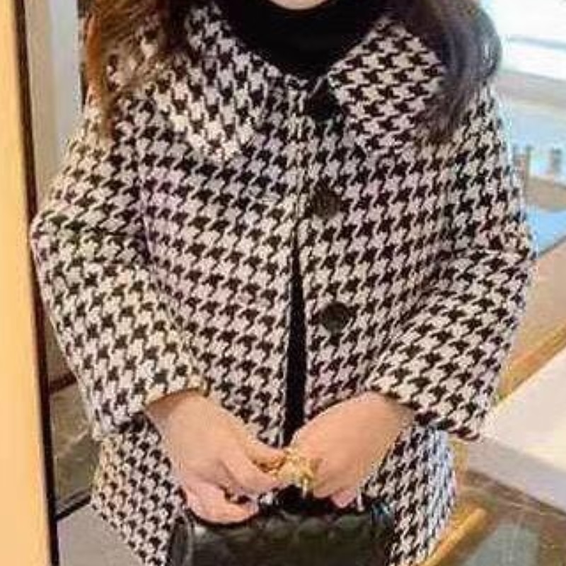 Kids Girls' Coat Outerwear Plaid Long Sleeve Coat Daily Cotton Active Cute Black Winter Fall 2-8 Years2