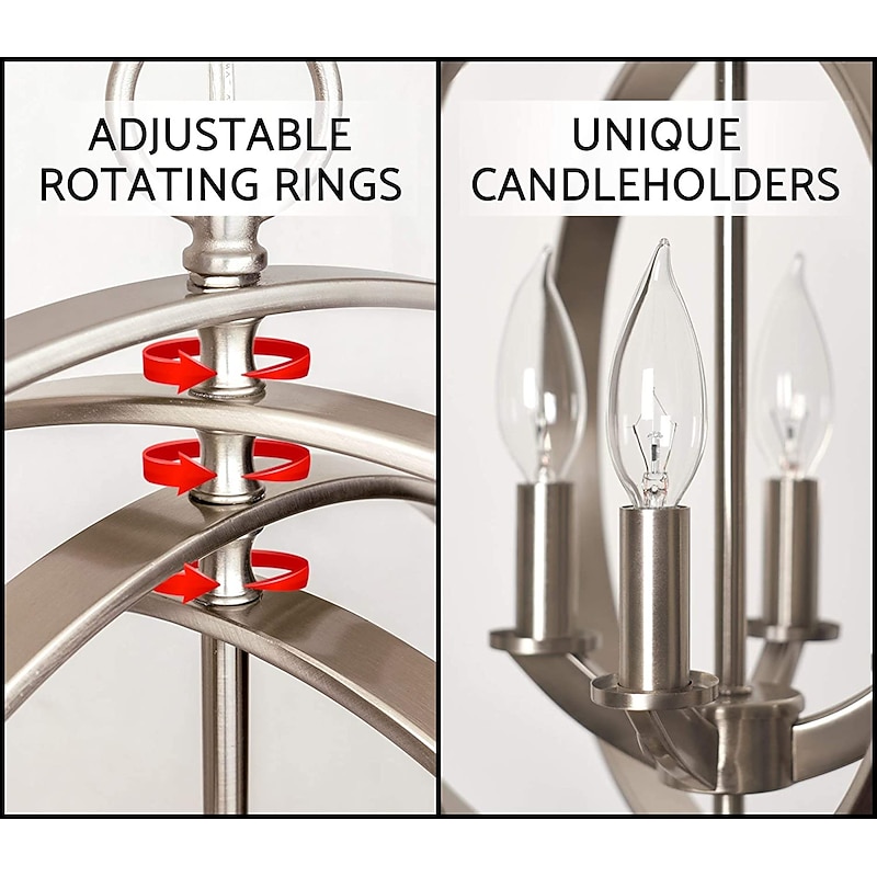 45cm Pendant Lantern Design Pendant Light Metal Electroplated Painted Finishes LED 220-240V2