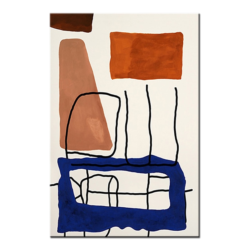 Mintura Handmade Geometric Color Piece Oil Paintings On Canvas Wall Art Decoration Modern Abstract Picture For Home Decor Rolled Frameless Unstretched Painting3