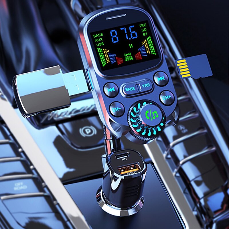 BC86 Bluetooth 5.0 Bluetooth Car Kit Car Handsfree Bluetooth / QC 2.0 / QC 3.0 Car2