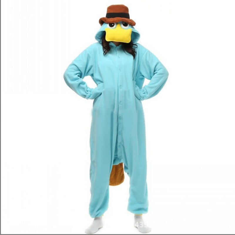 Adults' Character Nightwear Onesie Costume Carnival Costume Duck Onesie Pajamas Kigurumi Pajamas For Men and Women Carnival Cartoon3