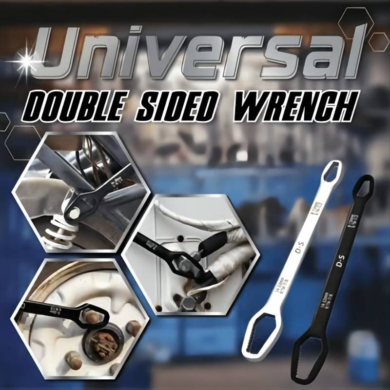 Universal Double Head Plum Wrench Tool Multifunctional Double Head Self-tightening Glasses Adjustable Wrench For Car Repair
