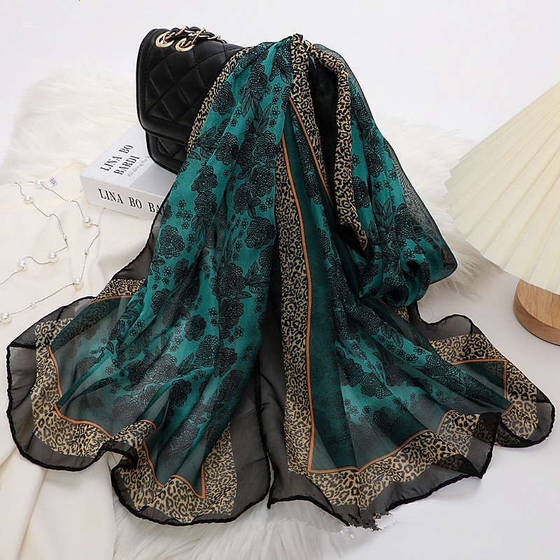 Women's Scarves Daily Holiday Flowers Bohemia Vintage Retro Warm Casual / Daily 1 PC4