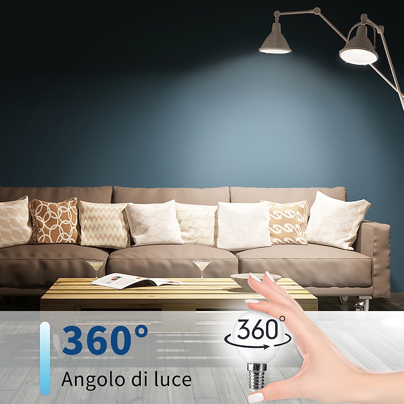 LED Globe Bulbs 6pcs 6W 550 lm E14 G45 20 LED Beads SMD 2835 Warm White Cold White Natural White 220-240 V3