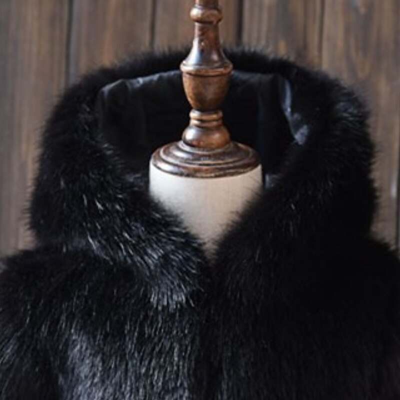 Toddler Girls' Faux Fur Coat Outerwear Solid Color Long Sleeve Coat Outdoor Cool Daily Black Brown Grey Fall Winter 3-7 Years4