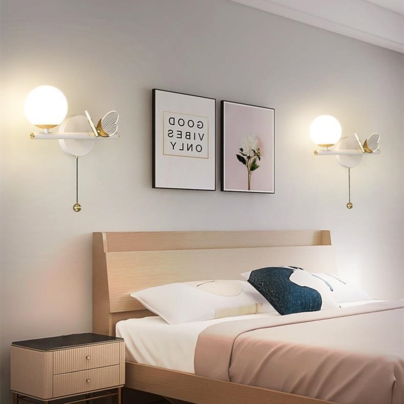 Bedside Lamp Bedroom Corridor Porch Wall Lamp Horizontal Type With Switch Living Room Sofa TV Background Wall Lamp4