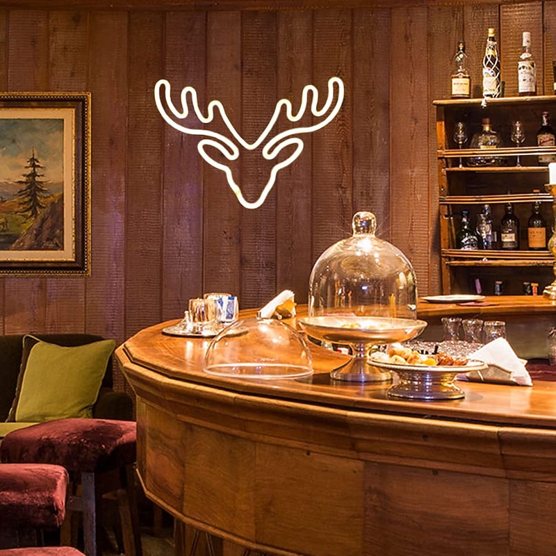 Christmas Leather Tube Waterproof Modeling Lamp Waterproof Battery box Indoor and Outdoor Courtyard Christmas Decoration4