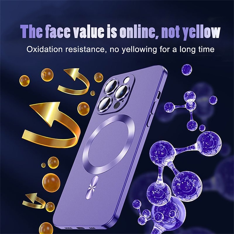 Phone Case For iPhone 17 Pro Max 17 Air 16 15 14 Pro Max Plus 13 12 11 Pro Max With Magsafe Camera Lens Protector Support Wireless Charging Matte Frosted Solid Color TPU3