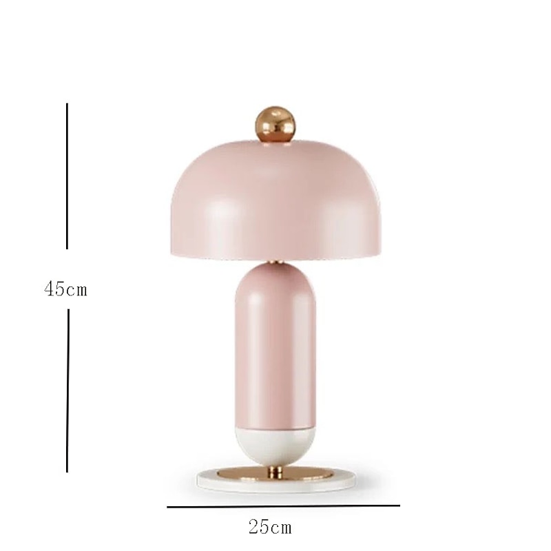 LED Desk Lamp Home Office Modern E27 Table Lamp Metal Pink Or Blue Reading Light Decoration Table Lamp For Bedroom Living Room4