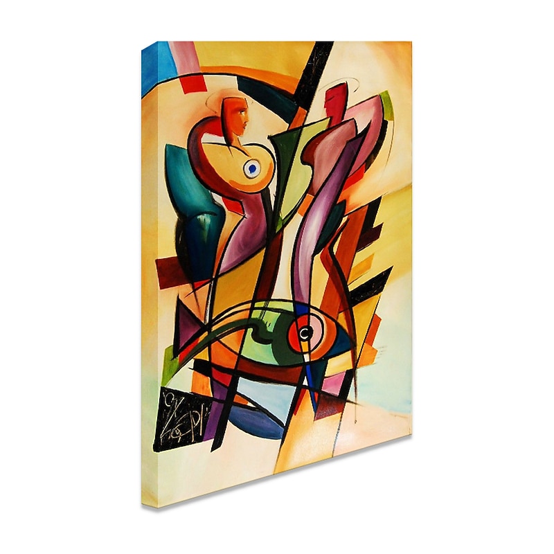 Handmade Oil Painting Canvas Wall Art Decoration Kandinsky Style Postmodern Abstract for Home Decor Rolled Frameless Unstretched Painting4