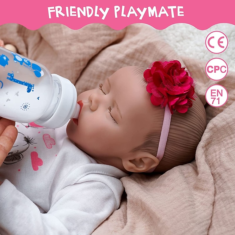 18 inch Reborn Doll Baby & Toddler Toy Reborn Toddler Doll Doll Reborn Baby Doll Baby Baby Boy Reborn Baby Doll Levi Newborn lifelike Gift Hand Made Non Toxic Vinyl Silicone Vinyl  with Clothes4