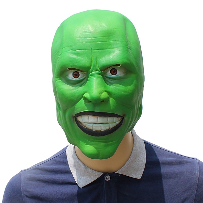 Jekyll In Disguise Jim Carrey Mask Halloween Latex Cosplay Christmas Jekyll Performance Dance Party Mask