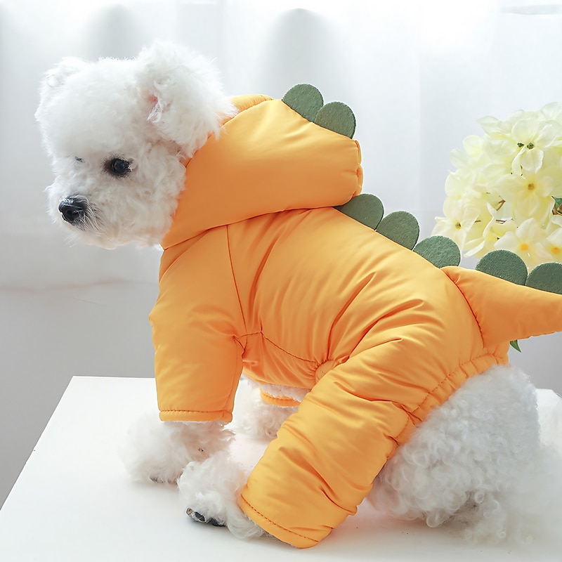 Dog Cat Costume Jumpsuit Dinosaur Cute Adorable Winter Soft Comfortable Dailywear Casual Daily Husky Labrador Alaskan Malamute Golden Retriever Dalmatian