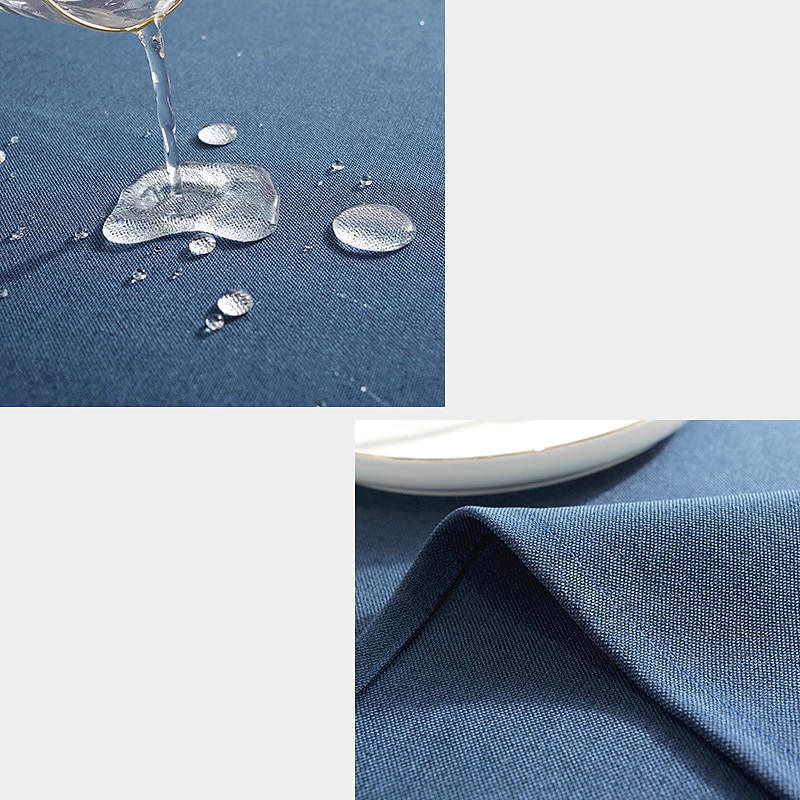 Rectangle Table Cloth Linen Farmhouse Tablecloth Waterproof Anti-Shrink Soft and Wrinkle Resistant Decorative Fabric Table Cover for Kitchen4