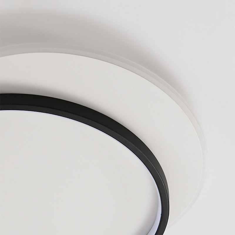 LED Ceiling Light Dimmable Aluminum Acrylic Disc Shade Modern Scandinavian Style Flush Mount Lighting Contemporary Interior Decoration - 40 cm White2