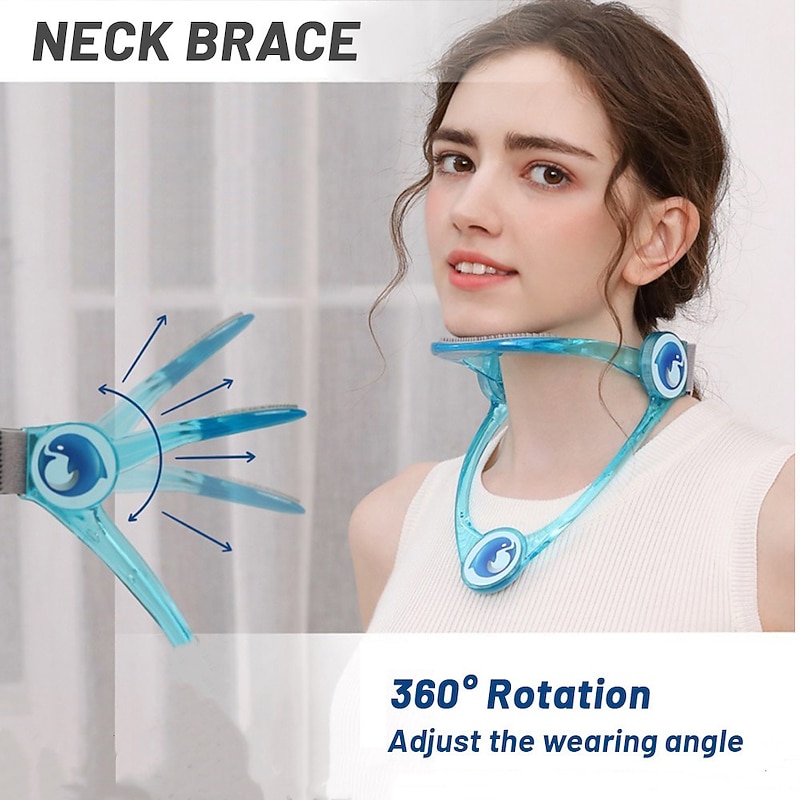 Adjustable Neck Support Braces Decompressed Shaping Cervical Traction Collar Forward Posture Corrector Health Care Stretcher for Teenager