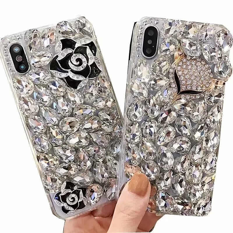 Phone Case For Samsung Galaxy S25 S24 S23 S22 S21 FE S21 Ultra Plus A35 5G A54 S20 A52 Back Cover Bling Rhinestone Dustproof Animal Crystal Diamond TPU4