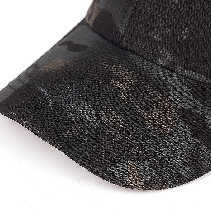Men's Baseball Cap Trucker Hat Mesh Cap Netback Cap Green camouflage Black camouflage Hip Hop Streetwear Breathable3