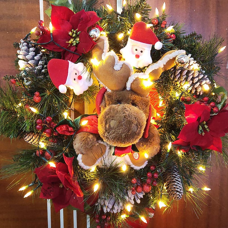 Christmas Lights Battery Operated String Lights 18ft 50 LED 8 Modes LED Mini Lights with Timer for Christmas Tree Wreath Party Home Indoor Outdoor Decor Waterproof Warm White/white4