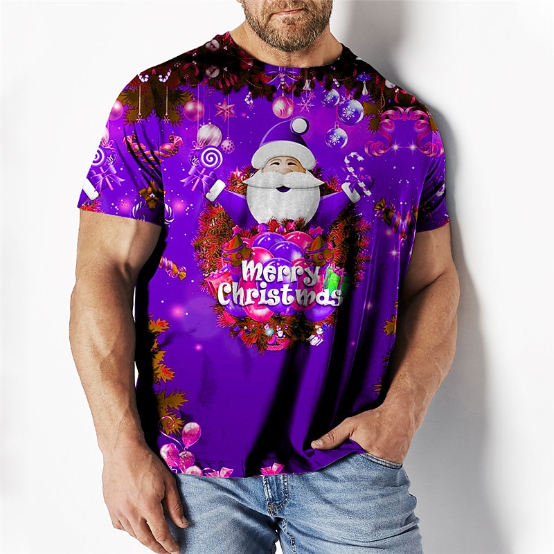 Men's Plus Size T shirt Tee Big and Tall Graphic Crew Neck Print Short Sleeve Spring & Summer Fashion Streetwear Basic Comfortable Casual Sports Tops4