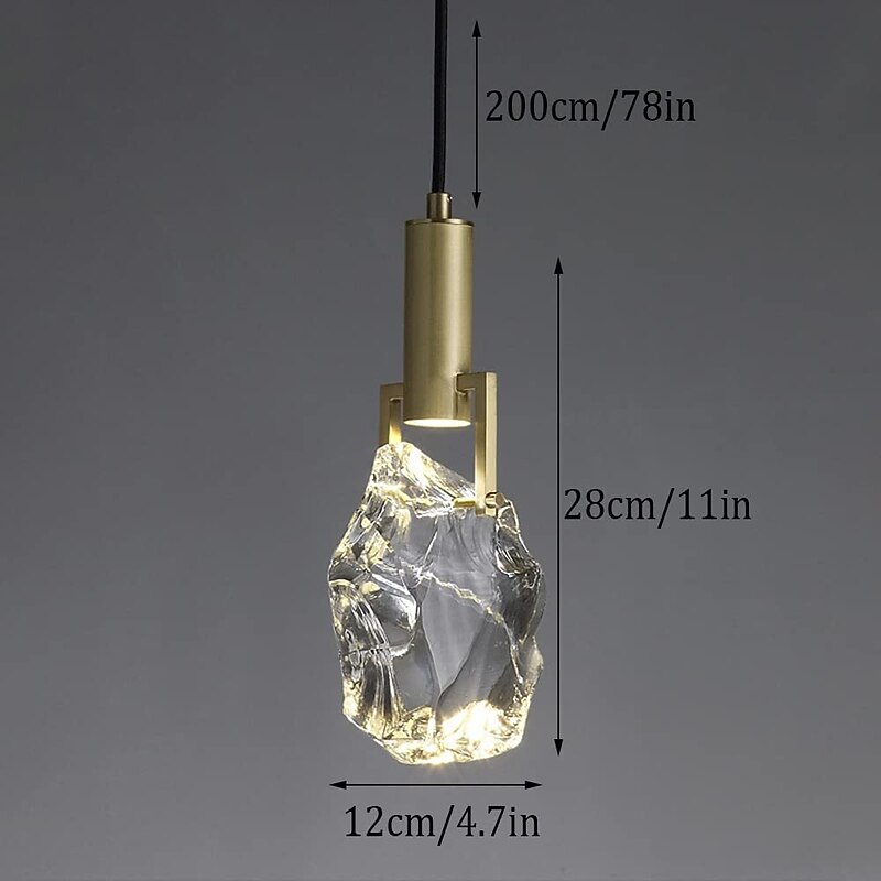 28cm LED Pendant Light Geometric Shapes Island Light Metal Artistic Style Vintage Style Modern Style Artistic Nordic Style 85-265V4