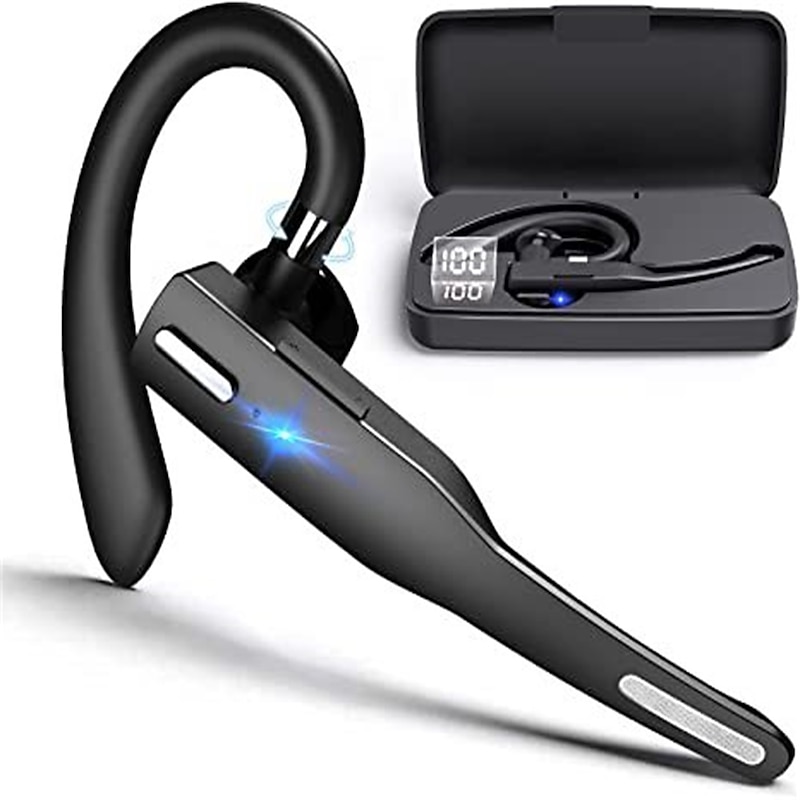 YYK525 Wireless Bluetooth-compatible Earphone Handsfree Business Headset Mini Earbuds Built-in Mic for Car Driving 2024 – GBP £15