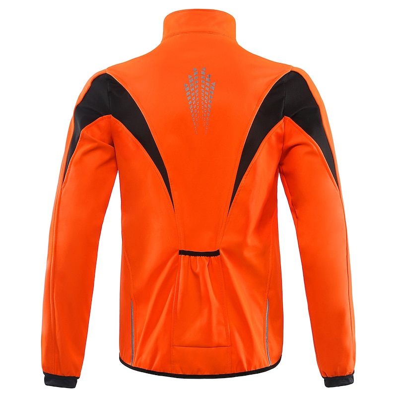 Arsuxeo Men's Cycling Jacket Windbreaker Fleece Jacket Winter Thermal Warm Windproof Fleece Lining Breathable Bike Jacket Mountain Bike MTB Road Bike Cycling City Bike Cycling Green Black Blue Bike4