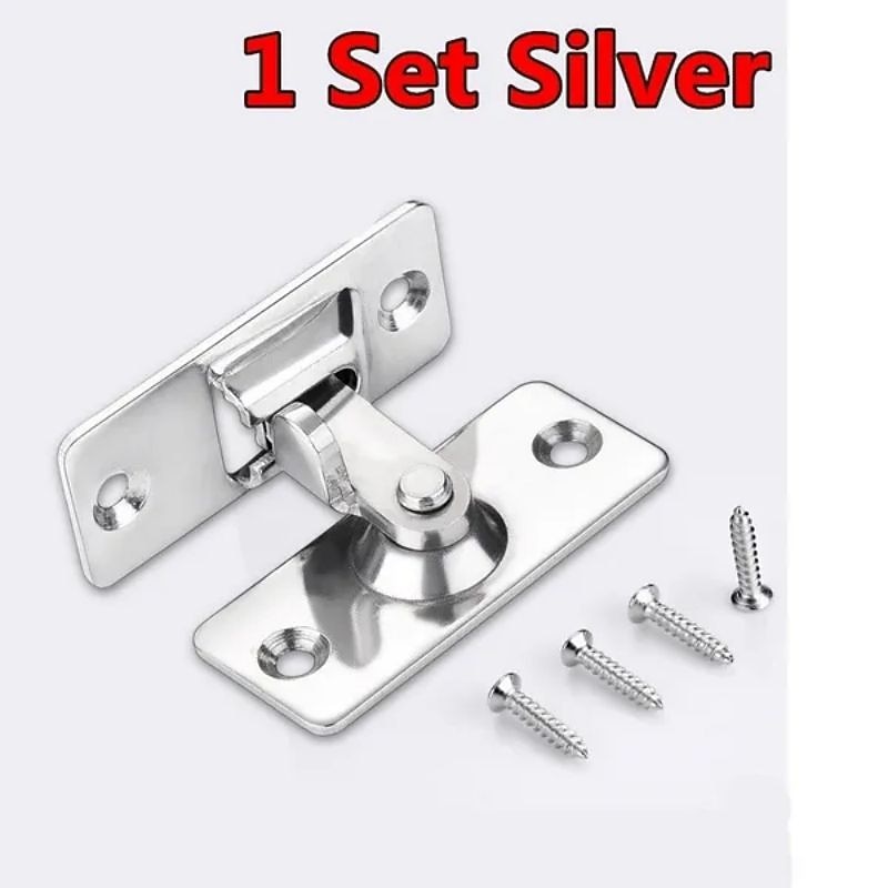 90 Degree Hasp Latches Stainless Steel Sliding Door Chain Locks Security Tools Hardware For Window Cabinet Hotel Home3