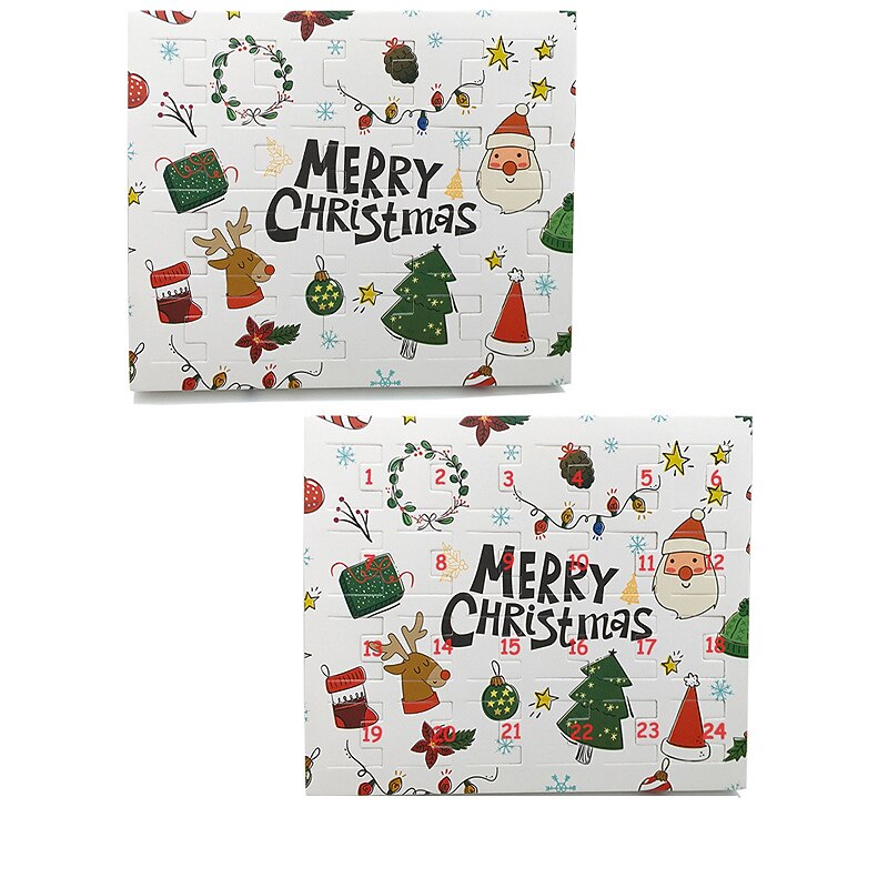 Gold Set 24 Countdown Calendar Advent Surprise Blind Box Diy Creative Bracelet Christmas Gift Advent Calendar Christmas Gifts3