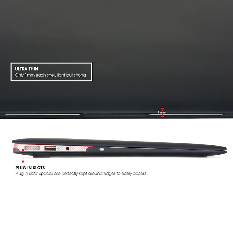 Crystal Laptop Case For Apple Macbook Air Pro Retina 11 12 13 15 16 inch Solid Colored Plastic Hard Clear Laptop Cover Protective Cover4