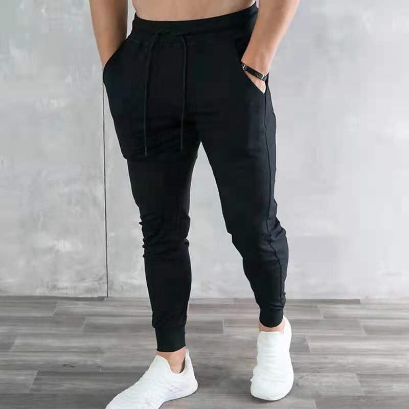 Men's Joggers Sweatpants Drawstring Zipper Pocket Bottoms Athleisure Winter Breathable Soft Sweat wicking Fitness Basketball Running Regular Fit Sportswear Activewear Solid Colored Black White Blue3