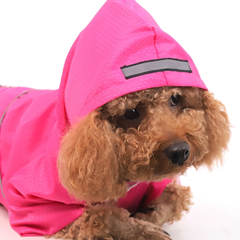 Dog Cat Rain Coat Rain Jacket Stylish Ordinary Casual Daily Waterproof Soft Comfortable Outdoor Holiday Casual Daily Walking Dog Clothing for Bichon Frise Pomeranian Baby Pet Papillon Small4