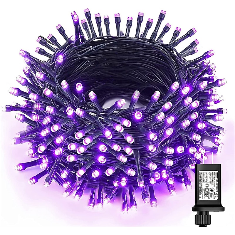 Outdoor Christmas Tree Lights, Waterproof 10-100M LED Twinkle String Light with 8 Modes, Plug-in Xmas Fairy Lights, Christmas Window Green Wire Holiday Decoration3