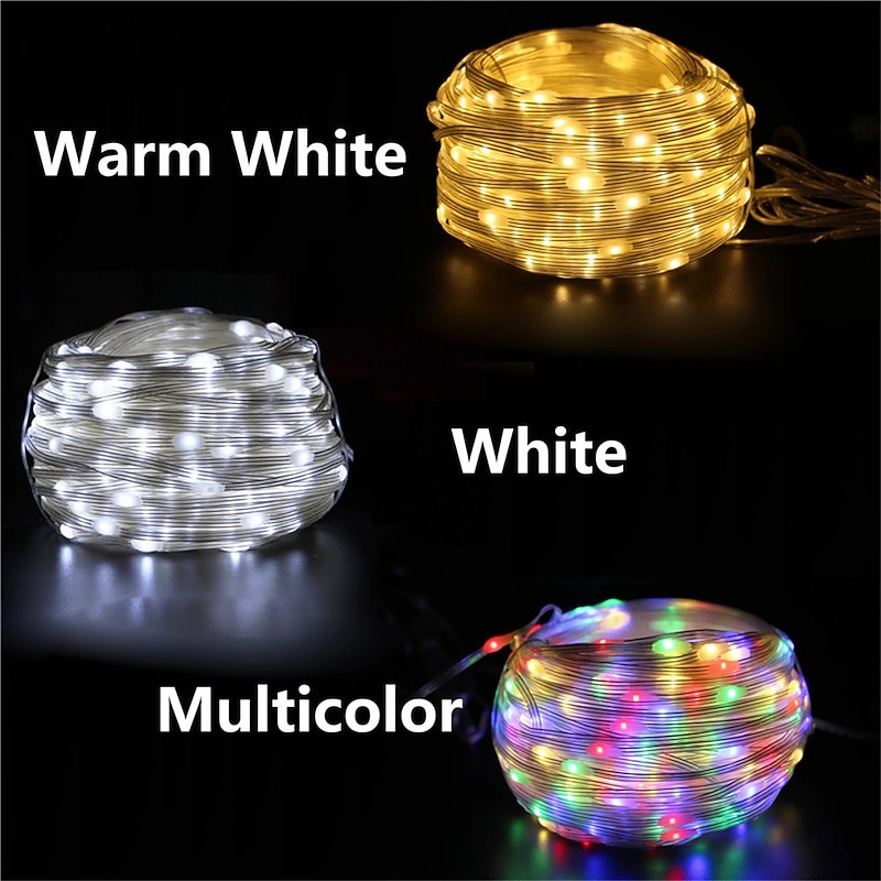 LED Fairy String Lights 5m 10m Battery/USB Operated Remote Control Timer Twinkle String Lights 8 Modes Firefly Lights4