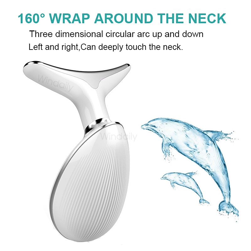 EMS Microcurrent Face Neck Beauty Device LED Photon Firming Rejuvenation Anti Wrinkle Thin Double Chin Skin Care Facial Massager 11